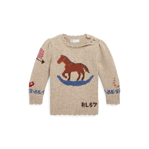 Rocking Horse Wool-Blend Sweater Baby Girl 1