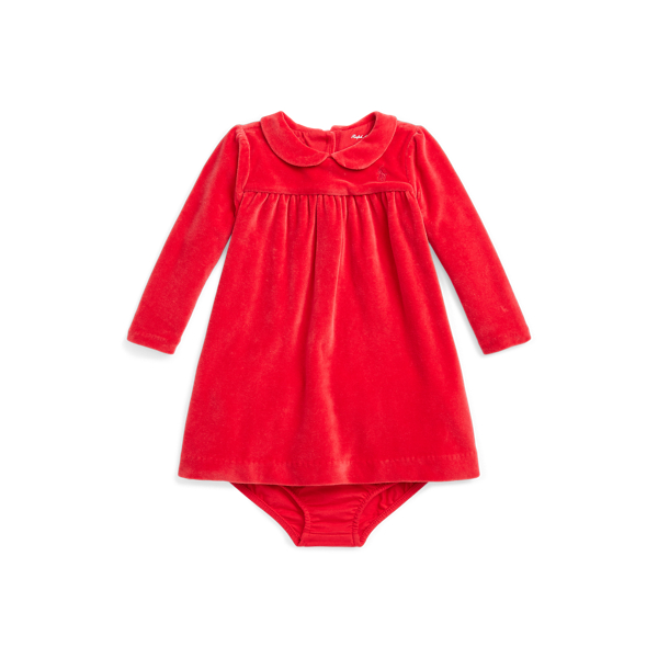 Velour A-Line Dress & Bloomer