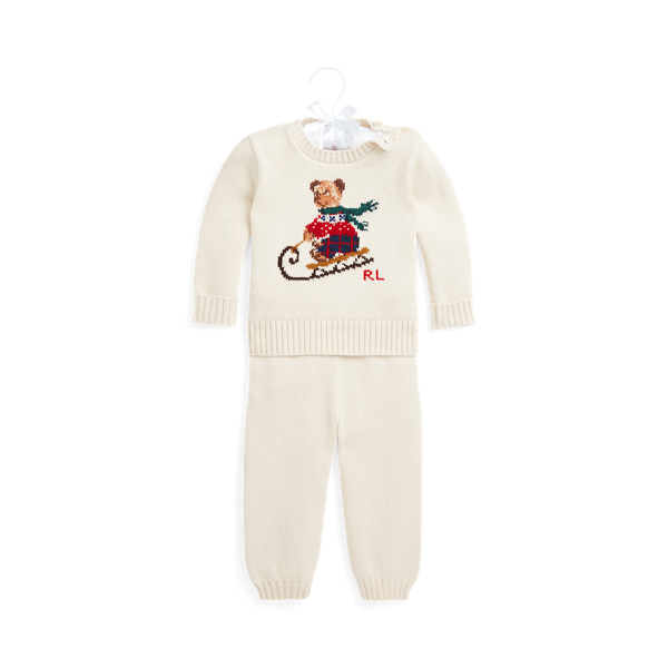 Set maglia e pantaloni Polo Bear Baby Girl in 1