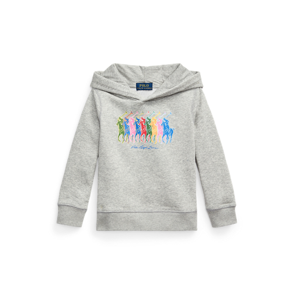 Fleece-Kapuzenpullover mit Logo Girls 1.5-6.5 Years in 1