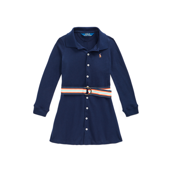Oxford-Strickkleid mit G&uuml;rtel