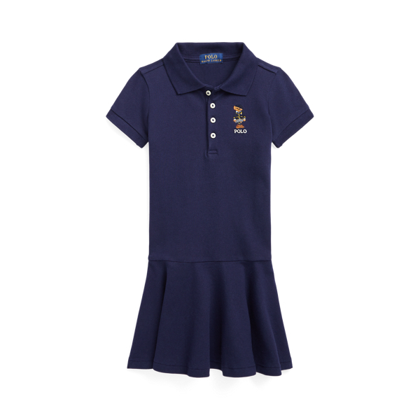 Polo Bear Stretch Mesh Polo Dress Girls 1.5-6.5 Years 1