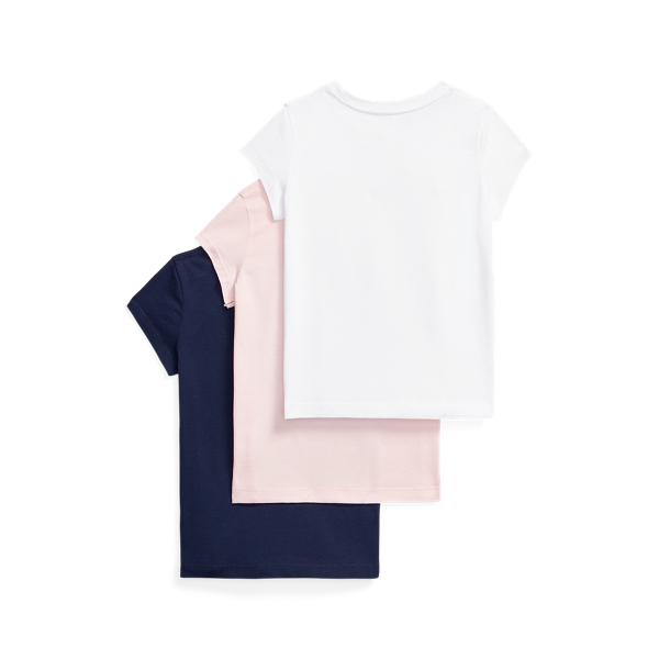 Polo Essentials 1 Cotton Jersey Tee Multipack Girls 1.5-6.5 Years 2