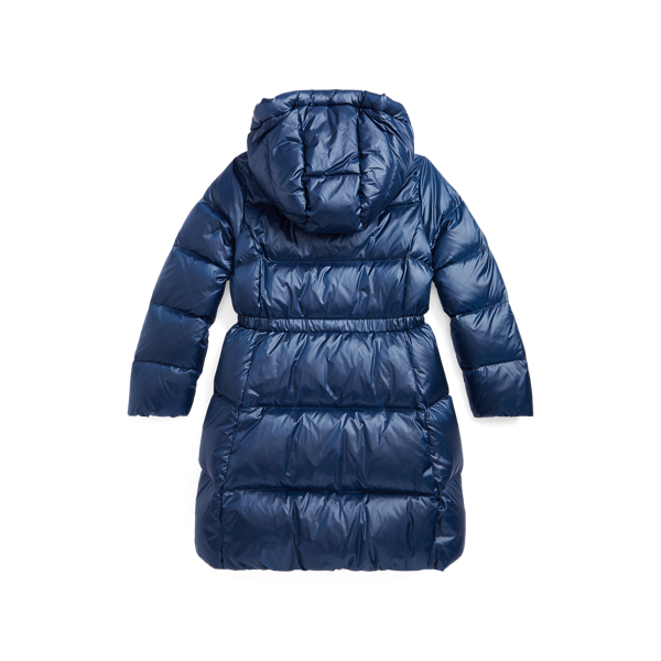 Newport Navy Water-Resistant Down Long Coat Girls 7-16 for winter 2