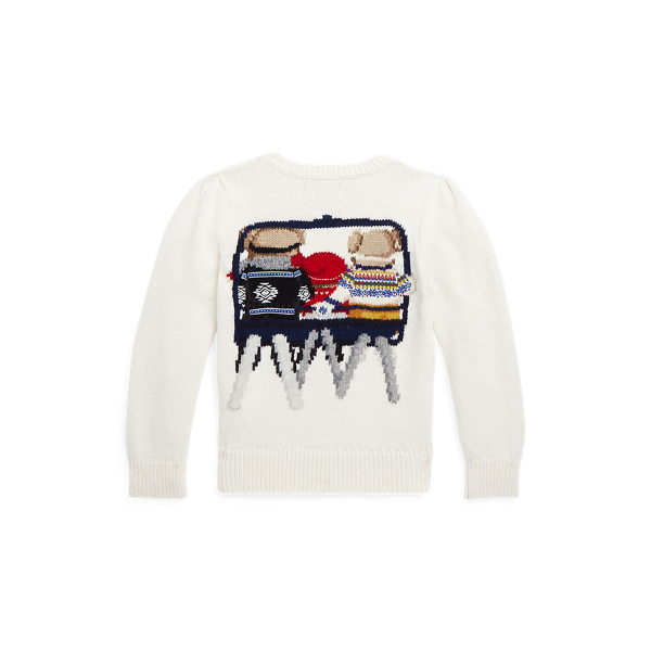 Pull Polo Bear en coton Girls 1.5-6.5 Years en Clubhouse Cream 3