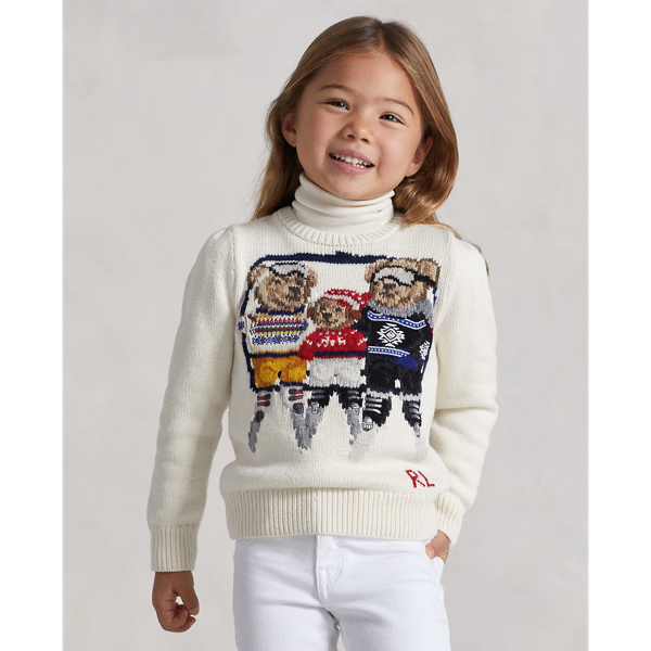 Pull Polo Bear en coton Girls 1.5-6.5 Years en Clubhouse Cream 5