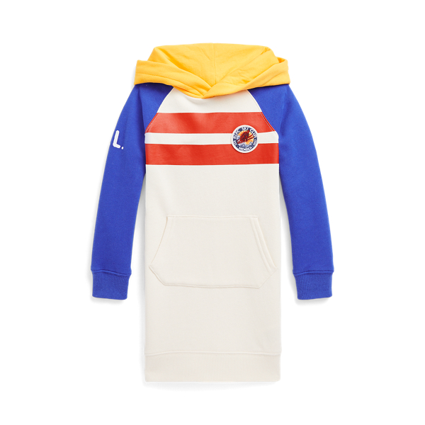 Ski-Patch Fleece Hoodie Dress