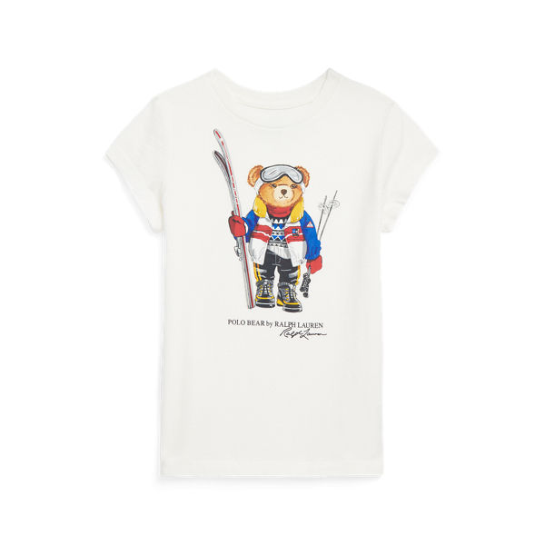 Polo Bear Cotton Jersey T-Shirt Girls 1.5-6.5 Years 1