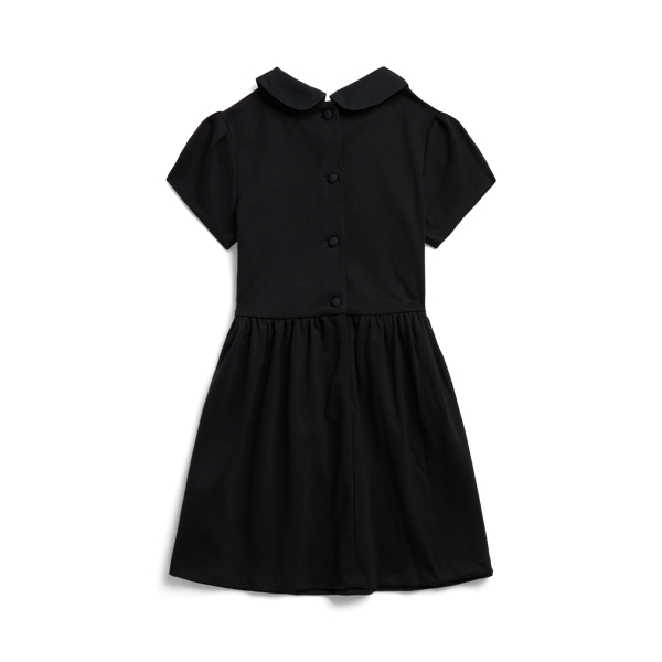 Black Stretch Ponte Dress Girls 1.5-6.5 Years 3