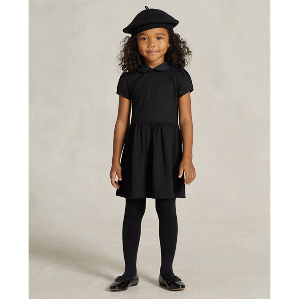 Black Stretch Ponte Dress Girls 1.5-6.5 Years 5
