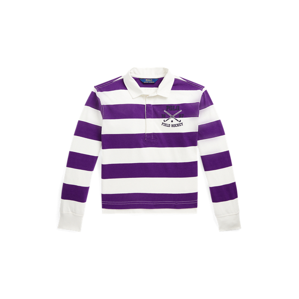 Camisa de rugby de algod&oacute;n con rayas