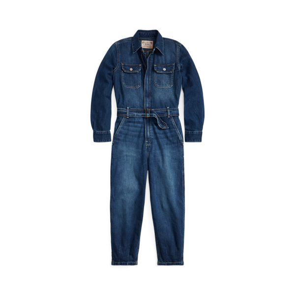 Combinaison en denim de coton