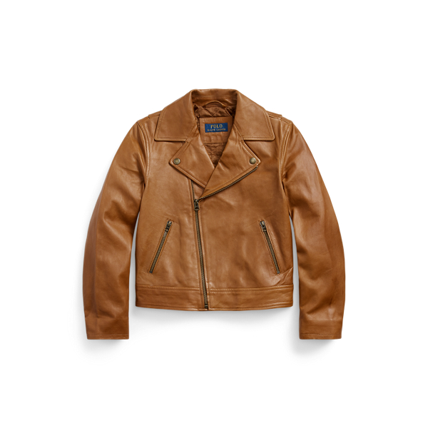 Veste moto en cuir