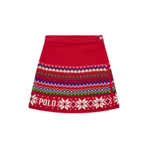 Fair Isle Cotton-Wool Skirt