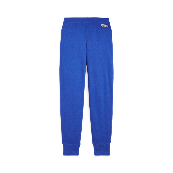 Bright Royal Waffle-Knit Cotton-Blend Jogger Pant Girls 7-16 2