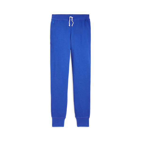 Bright Royal Waffle-Knit Cotton-Blend Jogger Pant Girls 7-16 1