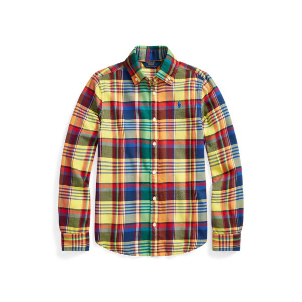 Plaid Cotton Twill Shirt
