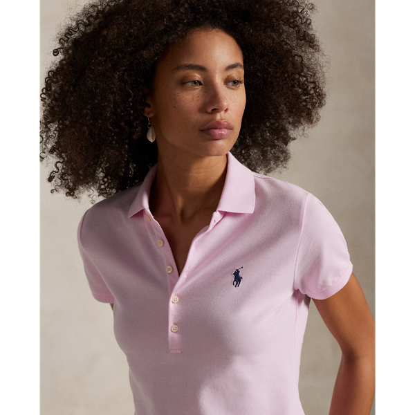 Polo Ralph Lauren コーラルピンク トレーナー スリム フィット ストレッチ ポロシャツ | ラルフ ローレン公式
