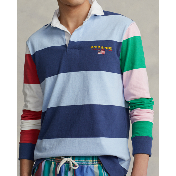 Office Blue Multi Classic Fit Polo Sport Rugby Shirt Polo Ralph Lauren 5