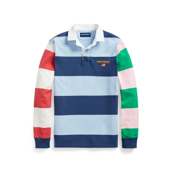 Office Blue Multi Classic Fit Polo Sport Rugby Shirt Polo Ralph Lauren 2