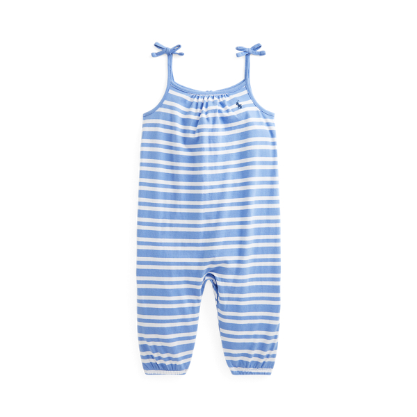 Striped Cotton Jersey Playsuit Baby Girl 1