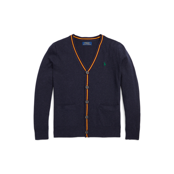 Cotton V-Neck Cardigan Boys 6-14 Years 1