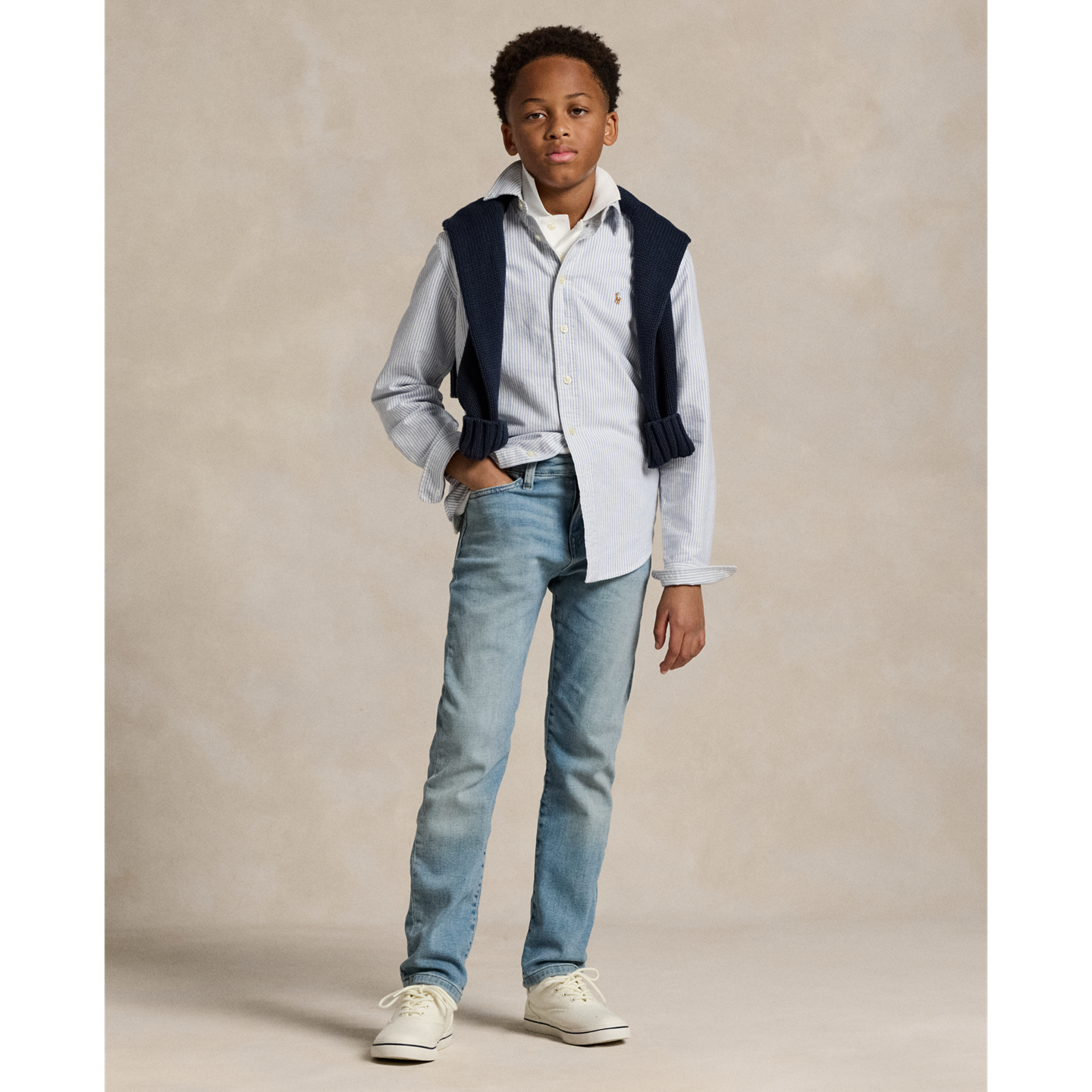 Детские джинсы Ralph Lauren Hampton Straight, цвет: Варёный — фото 4