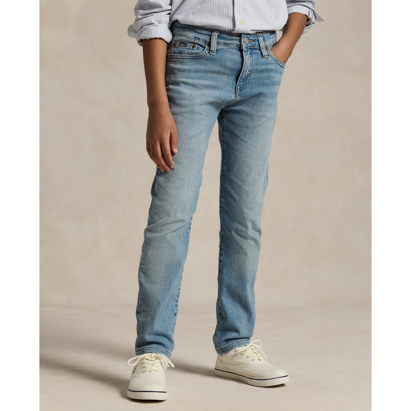 Детские джинсы Ralph Lauren Hampton Straight, цвет: Варёный — фото 2