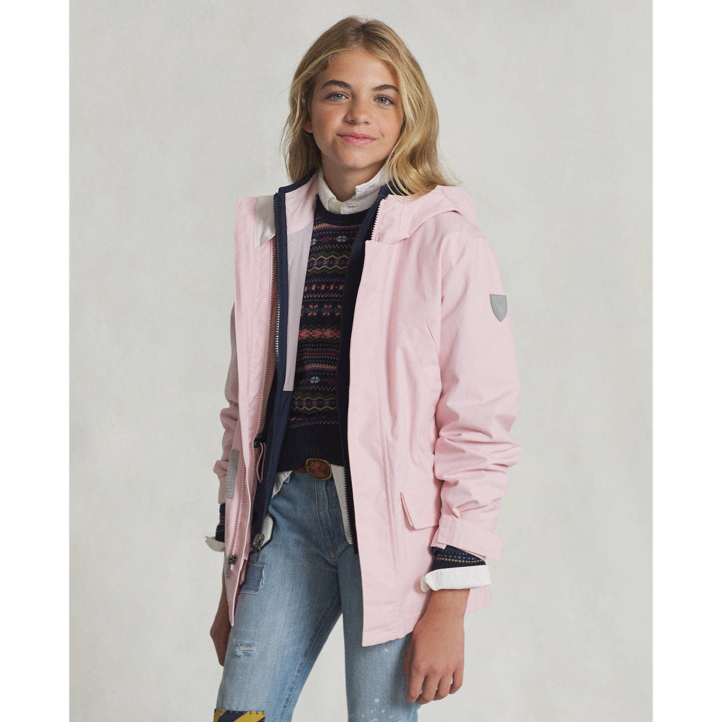 Детская куртка Ralph Lauren P-Layer 1 Utility, цвет: Розовый — фото 7