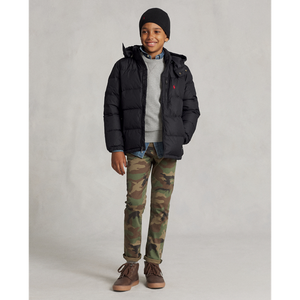 Black Water-Repellent Down Jacket Boys 6-14 Years 5