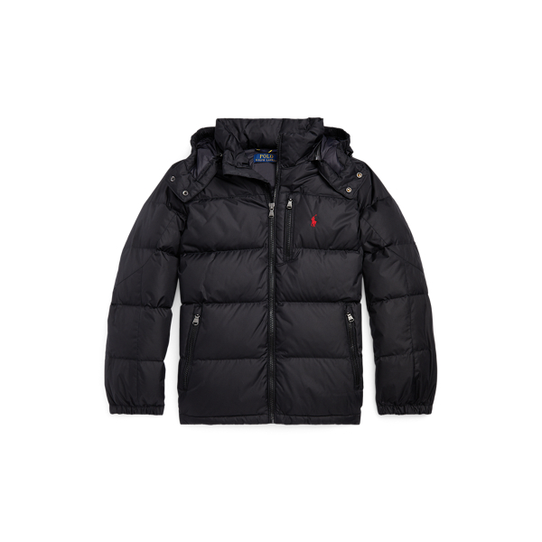Black Water-Repellent Down Jacket Boys 6-14 Years 2