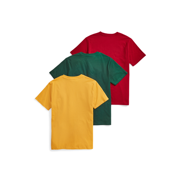 Heritage Classics Cotton Jersey Crewneck Tee 3-Pack Boys 8-20 2