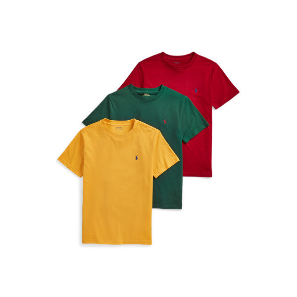 Heritage Classics Cotton Jersey Crewneck Tee 3-Pack Boys 8-20 1