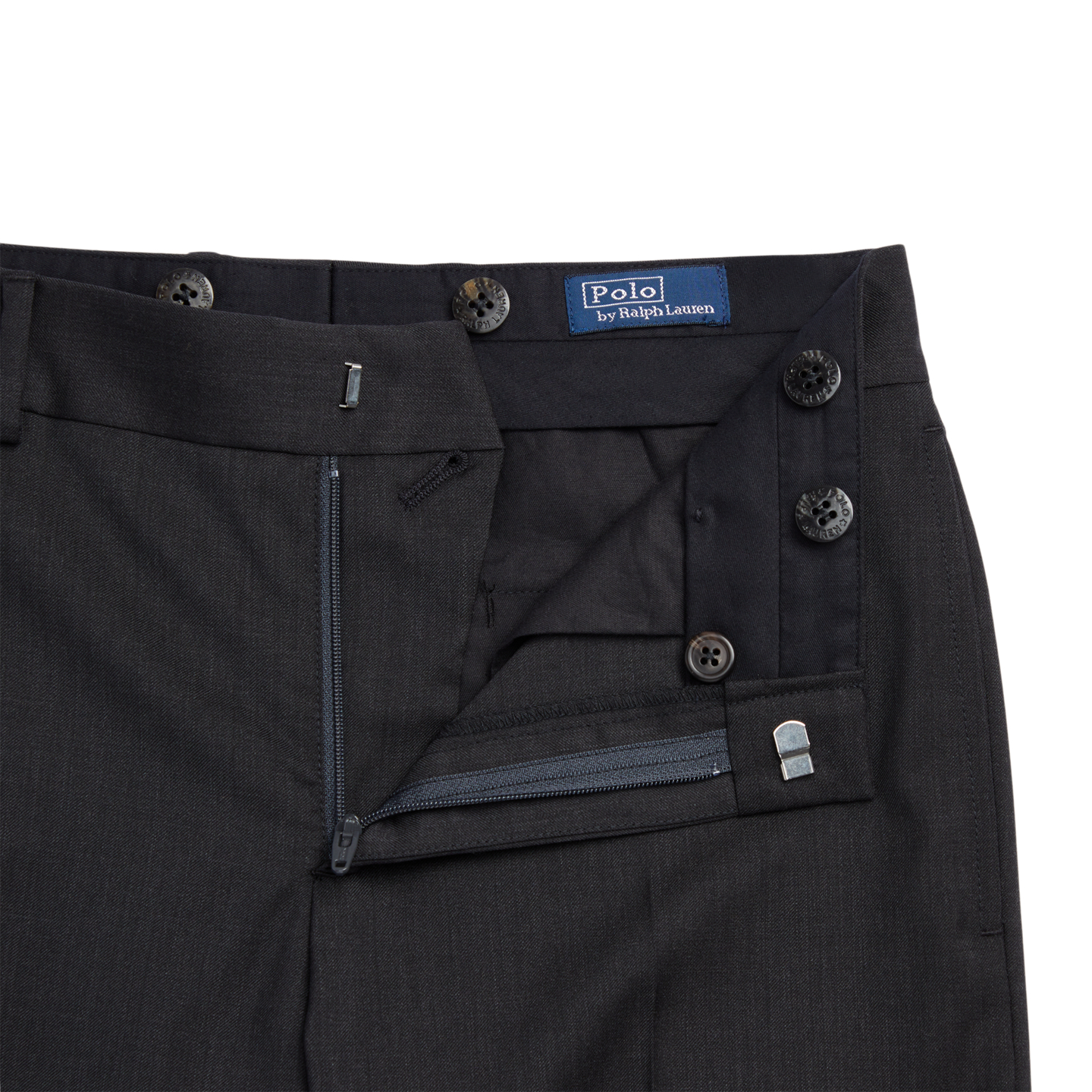 Детские брюки Ralph Lauren Wool Twill, цвет: Угольный — фото 2