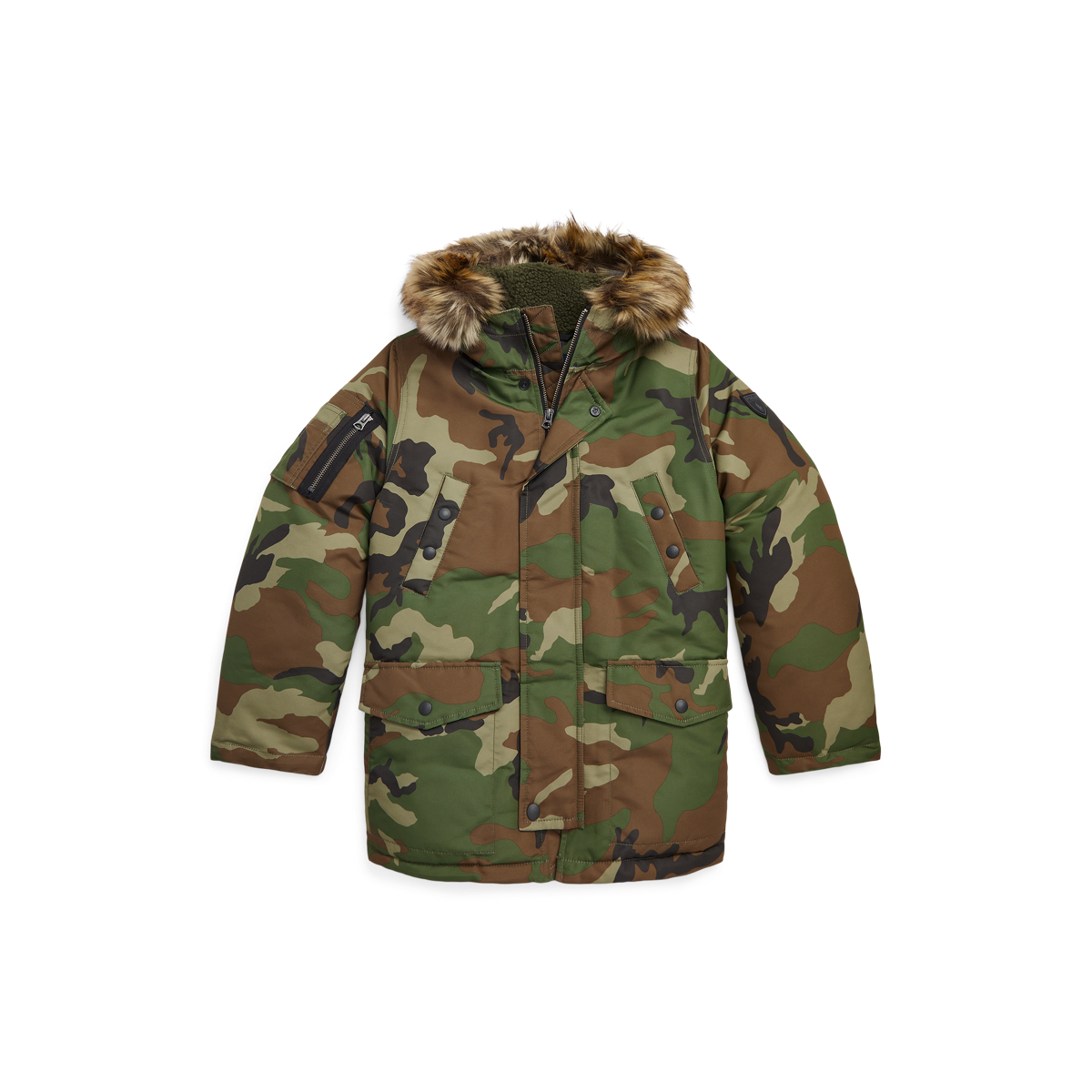 Boys Camo Water Resistant Down Parka Ralph Lauren