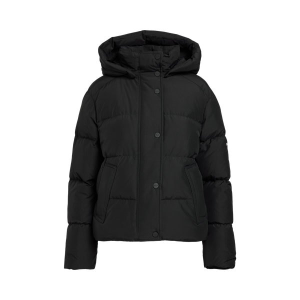 Polo Black Water-Resistant Down Hooded Jacket RLX 2