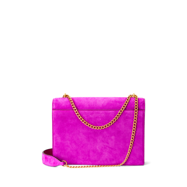 Bright Orchid Polo ID Suede Envelope Bag Polo Ralph Lauren 4