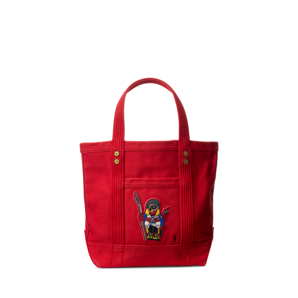 Polo Bear Small Canvas Tote