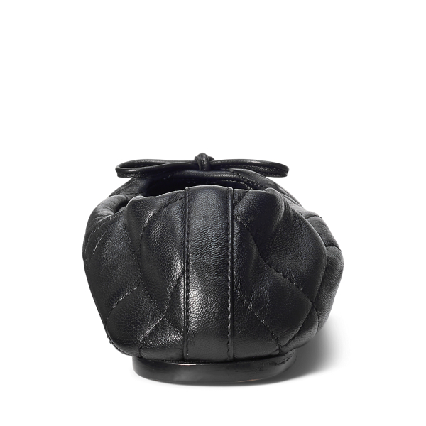 Ballerinas aus gestepptem Lammleder Polo Ralph Lauren in Schwarz 3