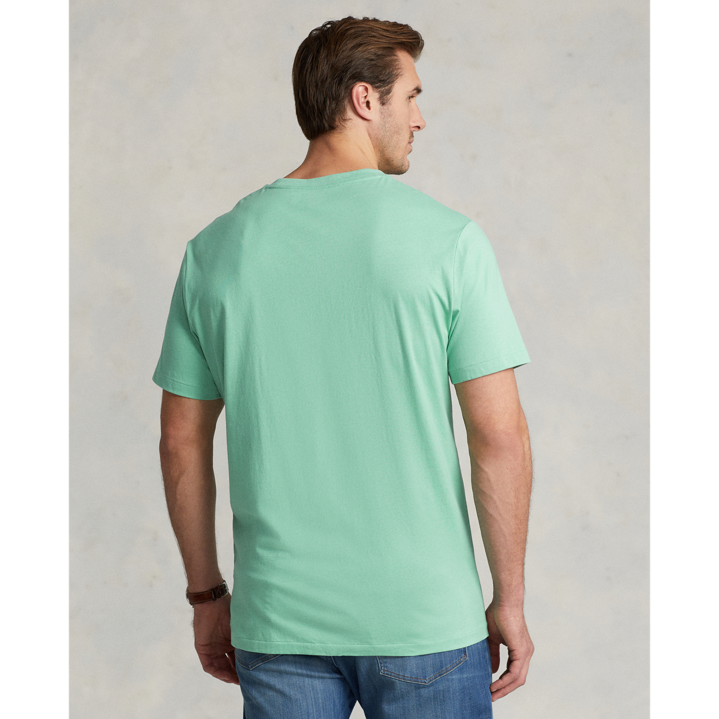 Мужская футболка Ralph Lauren Jersey Crewneck, цвет: Celadon — фото 2