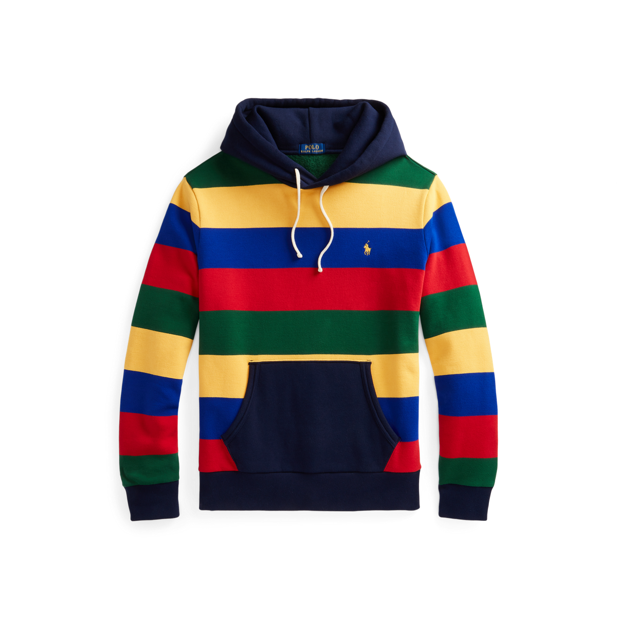 パーカー・フーディ POLO RALPH LAUREN Striped fleece hoodie navy MNPOKNI16822124 Polo Ralph Lauren Men's RL Striped Fleece Hoodie - Macy's