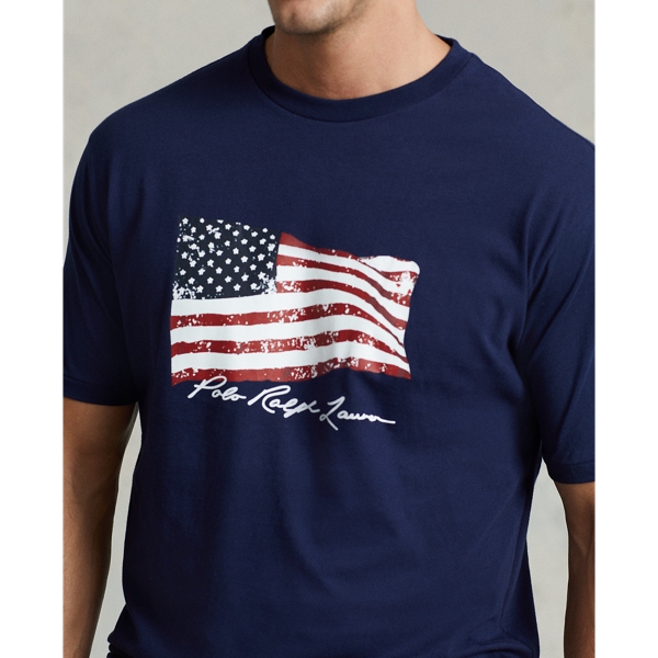 Newport Navy American Flag Jersey T-Shirt Big & Tall 6