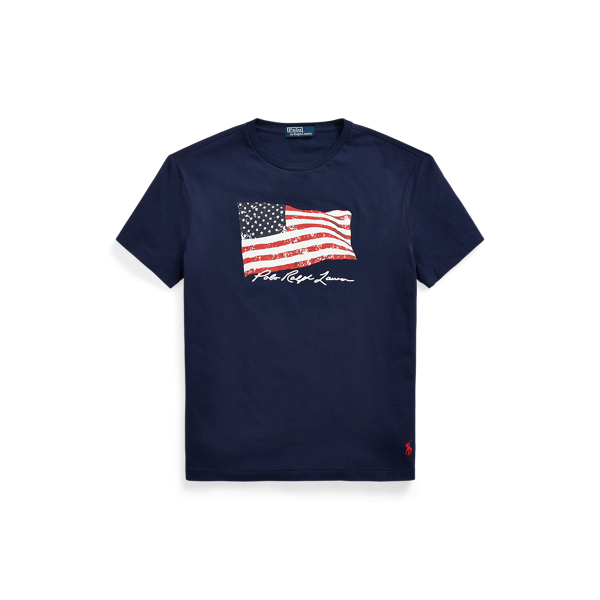 Newport Navy American Flag Jersey T-Shirt Big & Tall 2