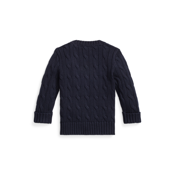 Baumwollpullover mit Zopfmuster