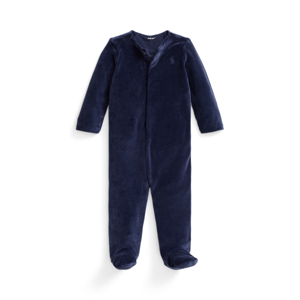 Velour Footed Coverall Baby 1