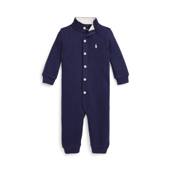 French-Rib Cotton Coverall Baby Boy 1