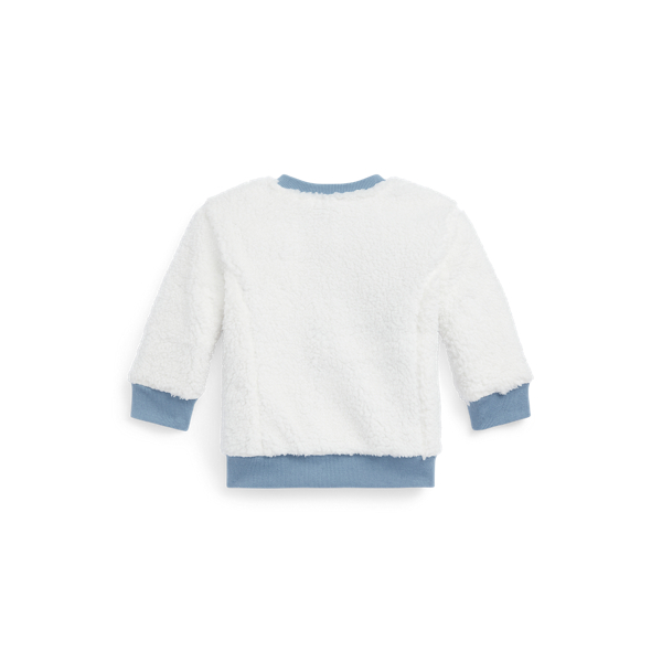 Channel Blue/Beryl Blue Reversible Teddy Fleece Jacket Baby Boy 2