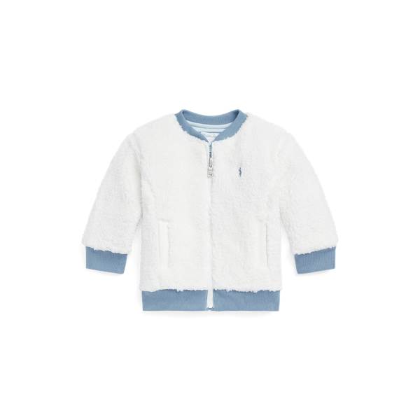 Veste Teddy en molleton r&eacute;versible