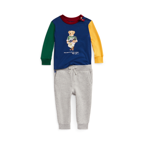 Polo Bear Long-Sleeve T-Shirt &amp; Trouser