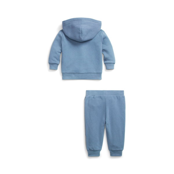Channel Blue Fleece Full-Zip Hoodie & Pant Set Baby Boy 2